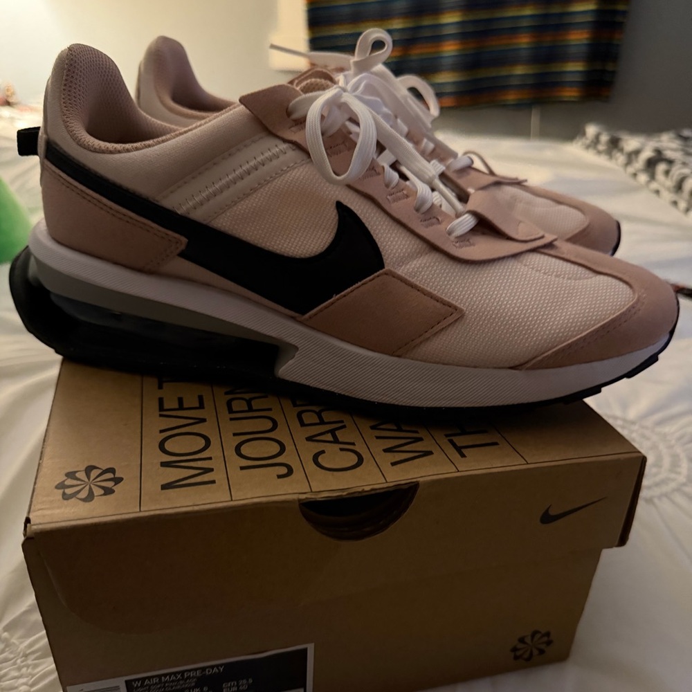 Nike Blush Pink and Black Air Max Pre-Day Sneakers